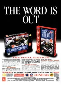 Tecmo Super Bowl III: Final Edition