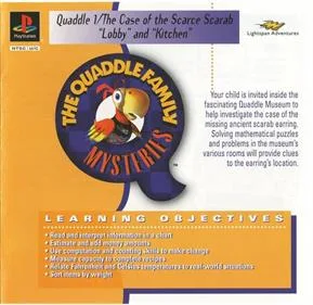 The Quaddle Family Mysteries 1: The Case of the Scarce Scarab: Lobby: Kitchen